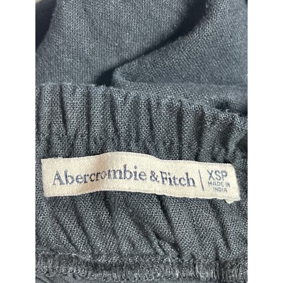 Abercrombie & Fitch Women's Black Elastic Waist Slit Midi Maxi A-Line Skirt XSP - Picture 3 of 3